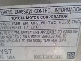 2008 TOYOTA SCION TC, SILVER, 2.4L, AT.   Z24908